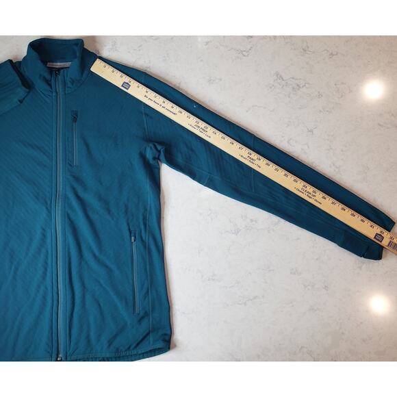 NWT ICEBREAKER RealFleece Descender LS Full Zip Wool Jacket Green Men's Large - Picture 13 of 16